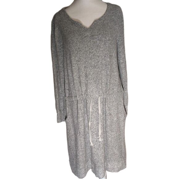 Soft Surroundings Easy Living Dress Sz Medium Drawstring Waist Style 2AW56 SOFT - Picture 8 of 11